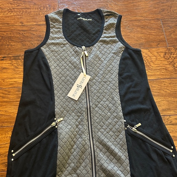 Laurahlavac zip up quilted dress size small NWT - Picture 6 of 7
